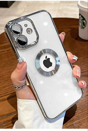 iPhone 11 Kılıf Köşeleri Renkli Şeffaf Kamera Korumalı Silikon Luxury Kapak