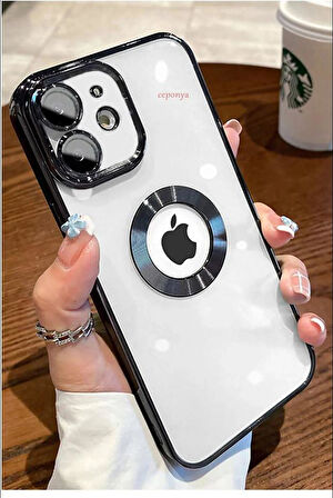 iPhone 11 Kılıf Köşeleri Renkli Şeffaf Kamera Korumalı Silikon Luxury Kapak