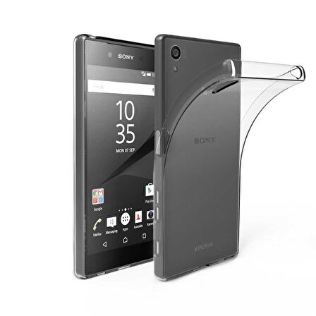 Sony Xperia Z5 Premium Kılıf Şeffaf Süper Silikon Kapak