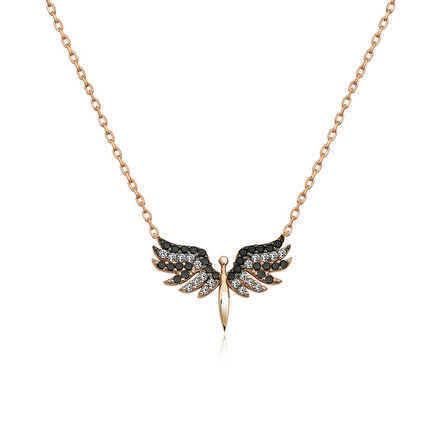 ​925 Ayar Gümüş Mikail Meleği Kadın Gümüş Kolye