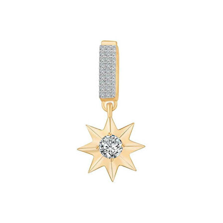 Taşlı Yıldız Sallantılı Charm