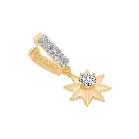 Taşlı Yıldız Sallantılı Charm