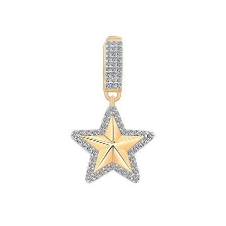 Taşlı Kilit Yıldız Charm