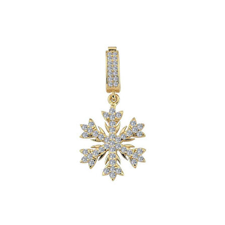 Taşlı Snow Sallantılı Charm