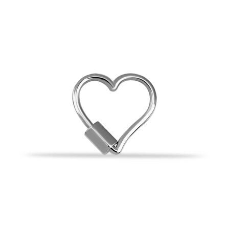 Düz Kalp Charm Kilidi