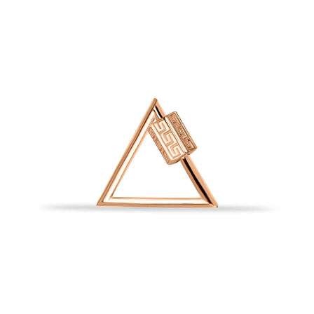 Labirent Motifli Üçgen Charm Kilidi