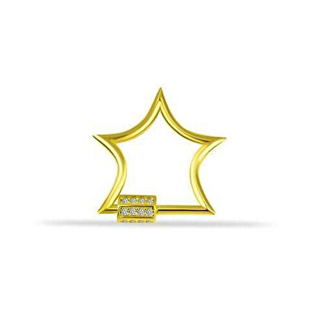 Taşlı Yıldız Charm Kilidi