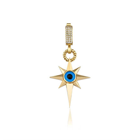 Nazar Boncuklu Kutup Yıldız Charm