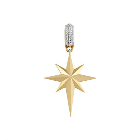 Köşeli Kutup Yıldızı Charm