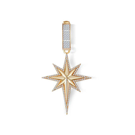Kuzey Yıldızı Taşlı Charm