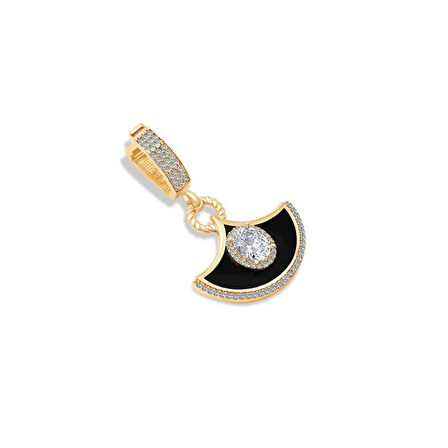 Siyah Mineli Charm