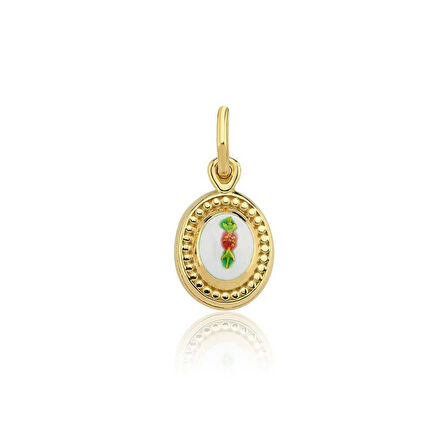 Beyaz Mineli Oval Payon