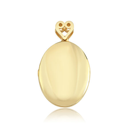 X Large Oval Kapaklı Kolye Ucu