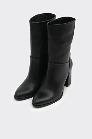 Hakiki Deri Kadın Kısa Çizme