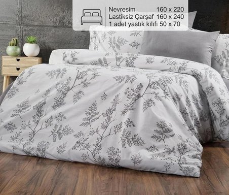 Livoras Home Tek Kişilik Nevresim Takımı Nevresim 160 x 220 Çarşaf 160 x 240 Yastık 50 x 60 cm