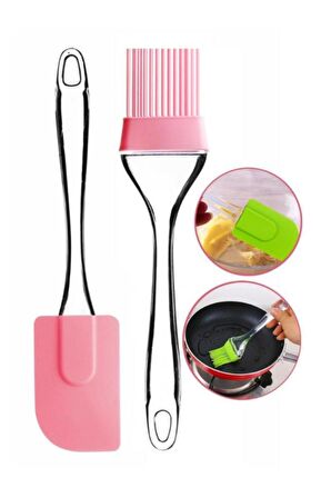 Akrilik Saplı Spatula Ve Yumurta Fırçası Seti