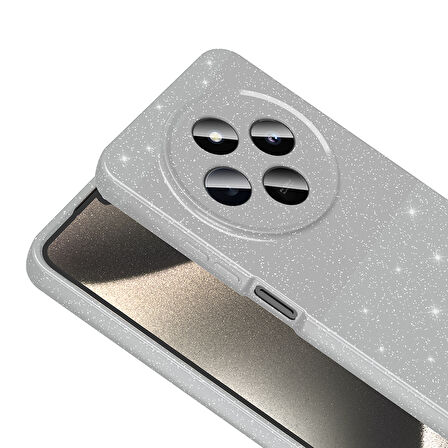 Redmi 14C 4G Kılıf Kamera Korumalı Simli Parıltılı Lüks Silikon