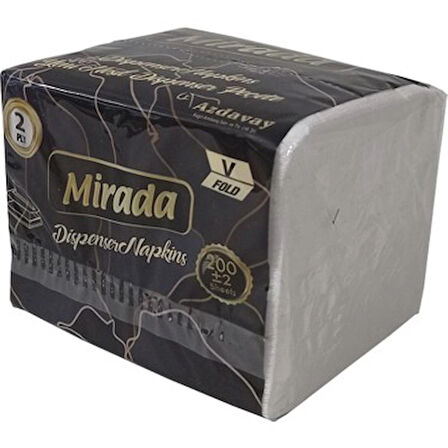 Mirada V Katlı Tek Çek Dispenser Peçete (18 Paket X 200 Yaprak)