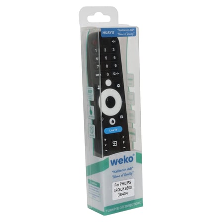 Weko Philips-Arçelik-Beko-Onvo Ses Komutsuz Live TV-Netflix-Youtube-Prime Video-Disney-Audio Akıllı TV Kumanda