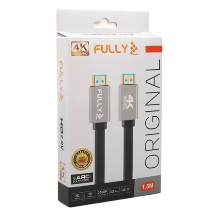 Fully G-507L 1.5 Metre 4K V2.0 Ultra HD Alüminyum Başlıklı HDMI Görüntü Kablosu