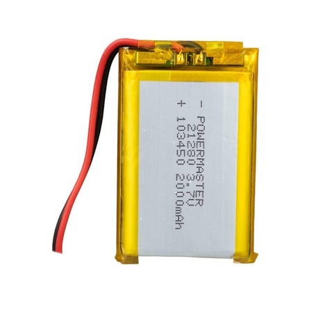 Powermaster 10x34x50mm 3.7 Volt 2000 Mah Lityum Polimer Pil