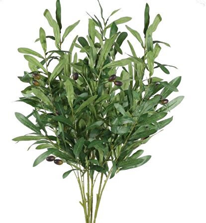 Yapay Zeytin Dalı 4 Adet Uzun Dallı 90cm 6 Meyveli