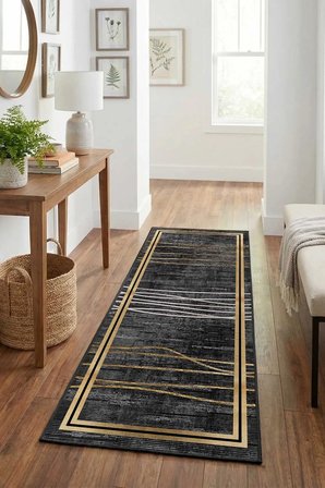 Ehl-82 Yıkanabilir Yolluk Halı Kaymaz Taban Salon Mutfak