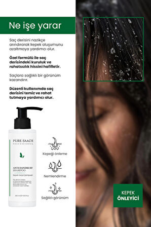 PURE SAACH PROFESSİONAL 2 ÜRÜN BİRLİKTE ANTI DANTRUFF SHAMPOO+KERATİN SAÇ BAKIM KREM