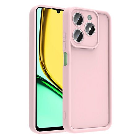 Realme C61 Kılıf Kamera Korumalı Ananas Silikon Kapak