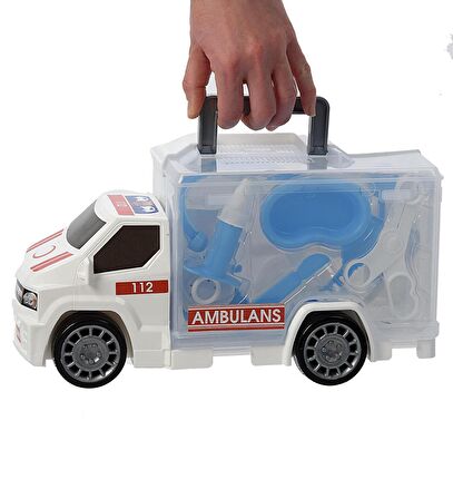 Oyuncak Ambulans Seti 10 Parça