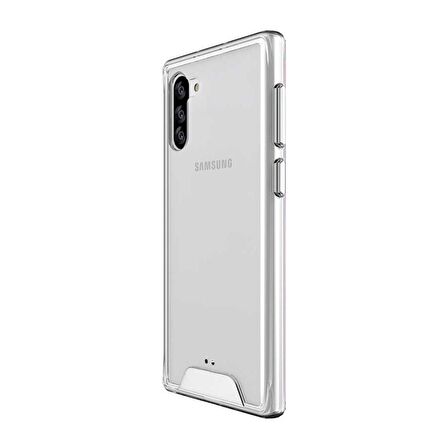 Gpack Samsung Galaxy Note 10 Kılıf Gard Nitro Şeffaf Sert Silikon
