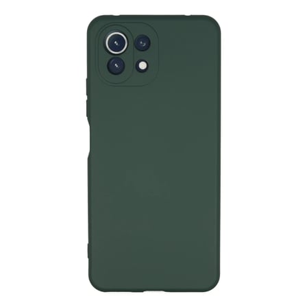 Xiaomi Mİ 11 Lite Kılıf Nano içi Kadife Silikon - Koyu Yeşil