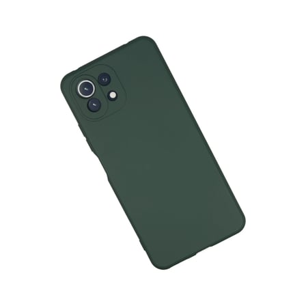 Xiaomi Mİ 11 Lite Kılıf Nano içi Kadife Silikon - Koyu Yeşil