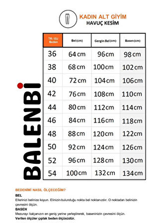 Balenbi 1005 Kırmızı Havuç Paça Yüksek Bel Likralı Dokuma Kadın Pantolon