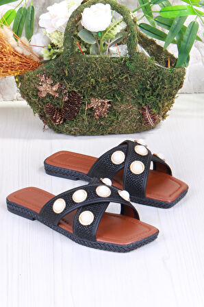 Fort 014-20 Fls Toka Detaylı Tatil Terliği Günlük Terlik Kadın Terlik