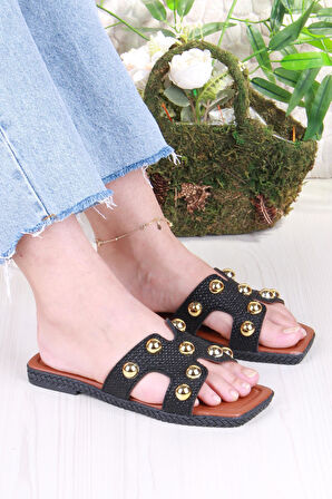 Fort 014-25 Fls Toka Detaylı Tatil Terliği Günlük Terlik Kadın Terlik