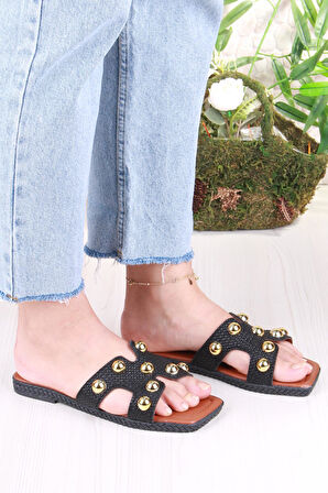 Fort 014-25 Fls Toka Detaylı Tatil Terliği Günlük Terlik Kadın Terlik