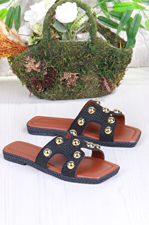 Fort 014-25 Fls Toka Detaylı Tatil Terliği Günlük Terlik Kadın Terlik