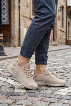 Fort 0062 Pasomia Rahat Hafif Anatomik Triko Bağcıksız Sneaker Spor Ayakkabı