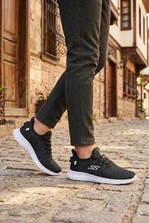 Fort 0085 Pasomia Rahat Hafif Anatomik Triko Bağcıksız Sneaker Spor Ayakkabı