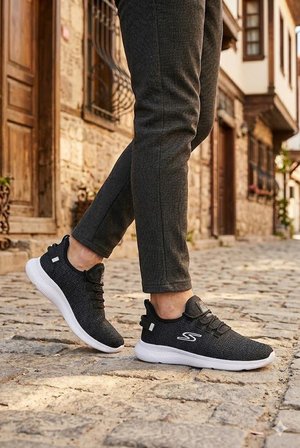 Fort 0085 Pasomia Rahat Hafif Anatomik Triko Bağcıksız Sneaker Spor Ayakkabı