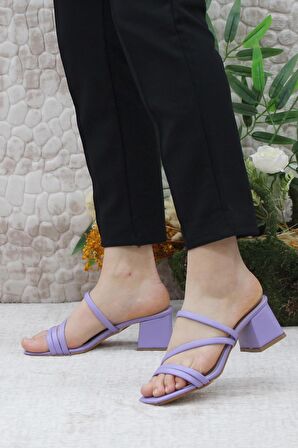 Mehmet Mete 126 Topuklu Fashion Kadın Terlik