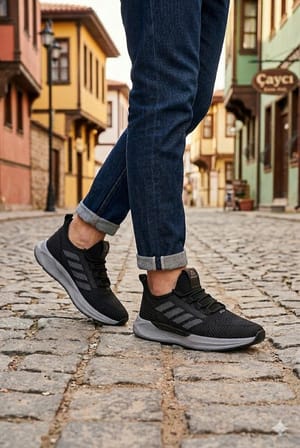 Fort 0141 Acropol Rahat Hafif Anatomik Triko Bağcıksız Sneaker Spor Ayakkabı