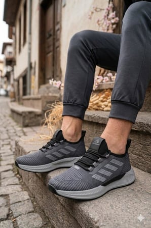 Fort 0141 Acropol Rahat Hafif Anatomik Triko Bağcıksız Sneaker Spor Ayakkabı