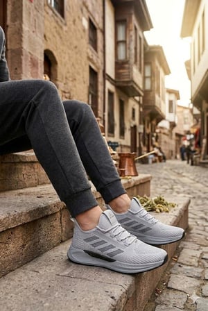 Fort 0141 Acropol Rahat Hafif Anatomik Triko Bağcıksız Sneaker Spor Ayakkabı