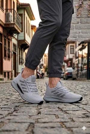 Fort 0141 Acropol Rahat Hafif Anatomik Triko Bağcıksız Sneaker Spor Ayakkabı