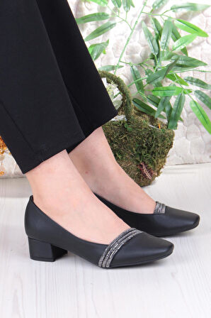 Fort 16503 Erdem Taş Detaylı Alçak Topuklu Kadın Ayakkabı