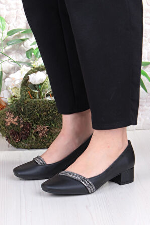 Fort 16503 Erdem Taş Detaylı Alçak Topuklu Kadın Ayakkabı