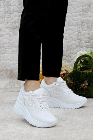 Mehmet Mete 185 Anatomik Dolgu Taban Kadın Spor Ayakkabı