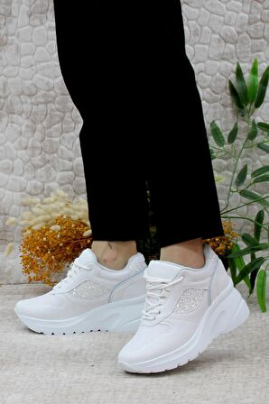 Mehmet Mete 185 Anatomik Dolgu Taban Kadın Spor Ayakkabı